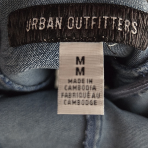 BDG Asymmetrical One-Shoulder Top S + Urban Outfitters Denim Strapless Dress M - Picture 5 of 9